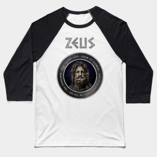 Zeus - Ancient Greek God - Zeus the Lord of Olympus and King of the Gods - Greek Mythology Baseball T-Shirt